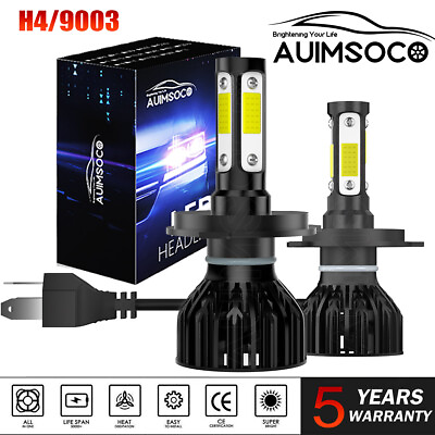 #ad 2* LED Headlights Bulb H4 9003 for Infiniti G20 1999 2002 Hi Lo Beam White 6000K
