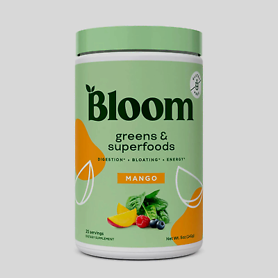 #ad Bloom Nutrition Greens amp; Superfoods Powder Mango 25 Servings 5oz 09 2025