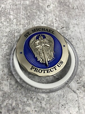 #ad #ad St Michael Protect Us Police Prayer Challenge Coin Police Officer 1.75 quot; Coin