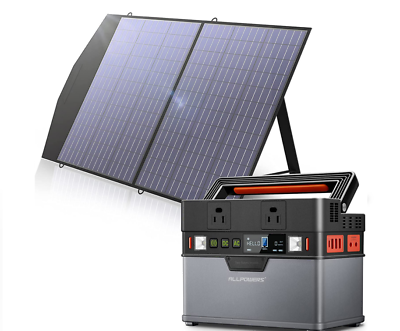 #ad ALLPOWERS S300 300W 288Wh Solar Generator Portable Power Station amp; Solar Panel