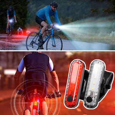 #ad Bicycle Light Rear Light back light Waterproof USB Rechargeable LED Bike ligt US