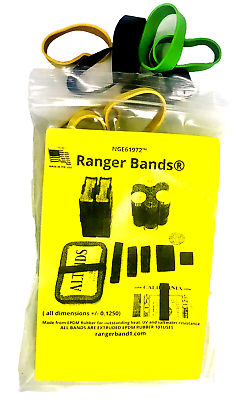 #ad Ranger Bands® 21 Count Extra Stretch Safety color Mixer Made from EPDM Rubber