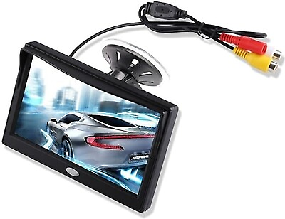 #ad 5’’ Inch TFT LCD Car Color Rear View Monitor Screen for Parking Rear View Bac...