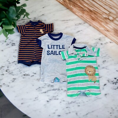 #ad Baby 0 3 Months Rompers x3 Multicolor