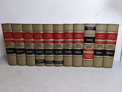 #ad LOT OF 50 Vintage Federal Reporter 2d Series Law Books