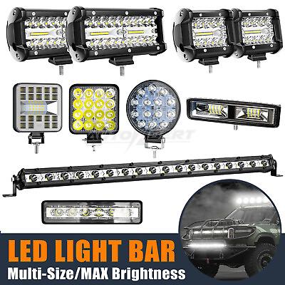 12V 24V LED Work Light Bar Flood Spot Driving Lights Lamp Truck Off Road SUV UTV