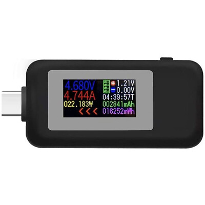 #ad USB Type C Power Tester Voltage Current Capacity Meter USB C Multimeter 4 30V 5A