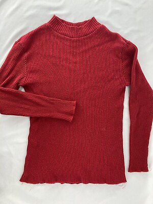 #ad Express Tricot Women’s Sweater Red Size Large