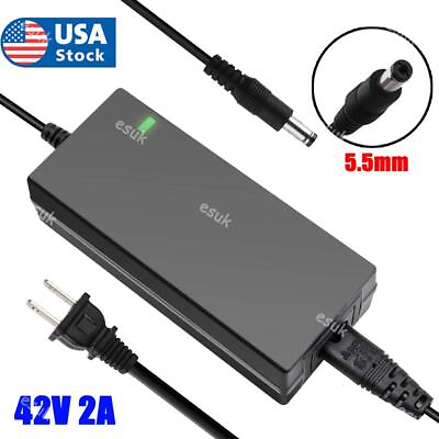 #ad 42V 2A Charger Power Adapter for 36V Electric Bike E bike Scooter Li ion Battery