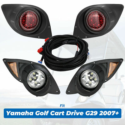 #ad Golf Cart LED Headlight amp; Tail Light Kit For Yamaha Drive G29 Sreet Legal 2007