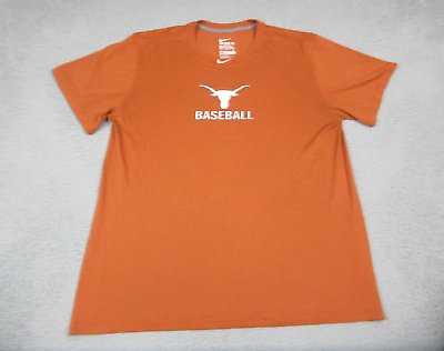 #ad Texas Longhorns Shirt Mens Adult Extra Large Brown College Baseball Nike