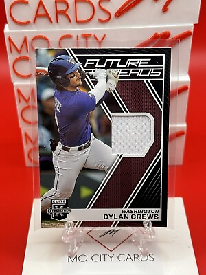 #ad 2023 Elite Extra Edition Dylan Crews FUTURE THREADS Relic # FT DC Nationals