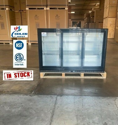 #ad NEW Commercial Back Bar Cooler Glass Sliding Door Beer Refrigerator NSF ETL 110V