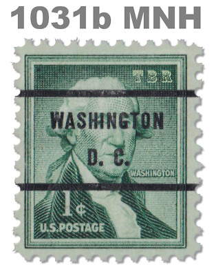 #ad 1031b Washington 1c WASHINGTON D.C. Bureau Precancel Liberty Issue MNH Buy Now
