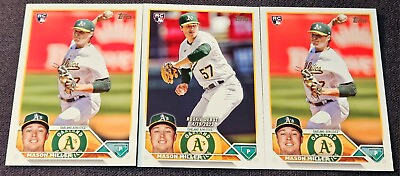 #ad 2023 Topps Update Series Mason Miller Debut Rookie RC #US15 Athletics