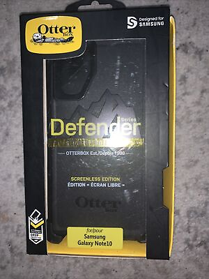 #ad Otterbox Galaxy Note 10 Defender Series Case Black