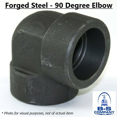 #ad 90 Degree Elbow A105 Forged Steel Pipe Fitting 3 4quot; 9000 Socket Weld Lot of 4
