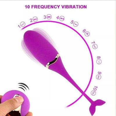#ad Rechargeable remote control egg vibrator massager female women