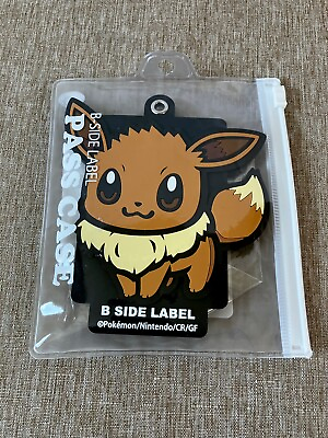 #ad B SIDE LABEL Pokémon Pass Case Eevee Made in Japan