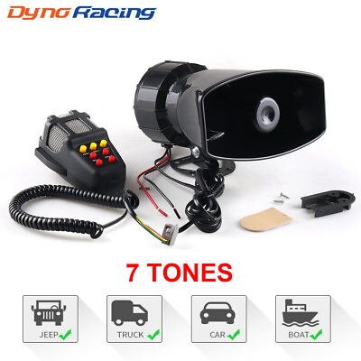 #ad For 12V 100W 120 150dB 7 Sound Car Electronic Warning Siren Motorcycle Alarm