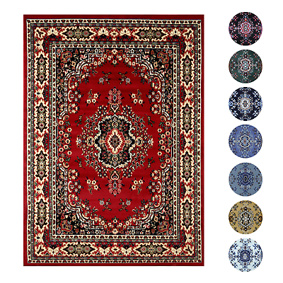 #ad Traditional Oriental Medallion Area Rug Persien Style Carpet Runner Mat AllSizes