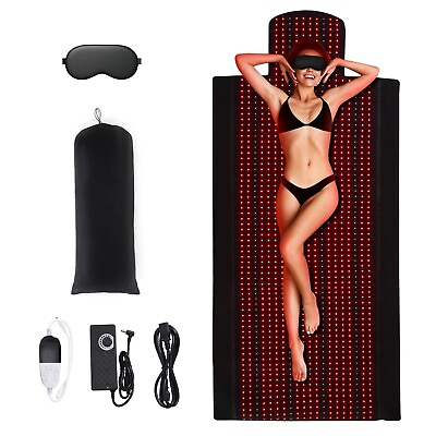#ad #ad Red light therapy blanketforull body pain reliefsleep aidimprove skin