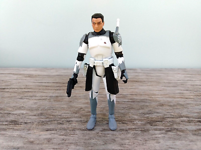#ad Star Wars: Clone Wars Commander Wolffe figure Hasbro LFL 2014 with blaster