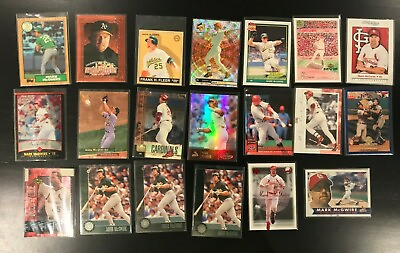 #ad 20 Card Mark McGwire Lot 01 Chrome 87 Topps 97 Goudey Greats More Bin1