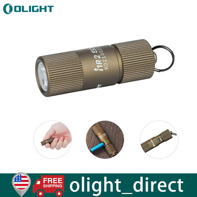 #ad OLIGHT I1R 2 Eos Desert Tan 150 Lumen Micro USB Rechargeable Tiny Keychain Light