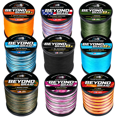 #ad Beyond Braid Braided Fishing Line Abrasion Resistant No Stretch Strong