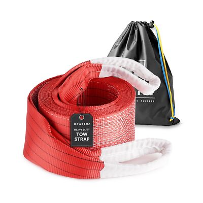 #ad Tow Strap Heavy Duty 90000 lbs 30ft Dawnerz Towing Rope 45 US Tons 9m for T...