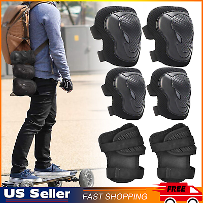 #ad Adult Wrist Elbow Knee Pads Skateboard Roller Skate Bike Protective Gear Guard