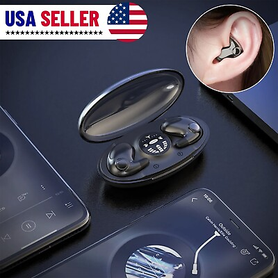 #ad 2023 Bluetooth Earbud Headset TWS 5.3 Wireless Earphone Invisible for All Phone