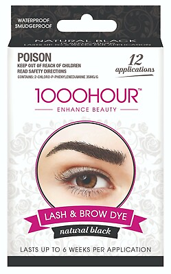 #ad 1000 Hour Eyelash amp; Brow Dye Kit Black 12 Applications