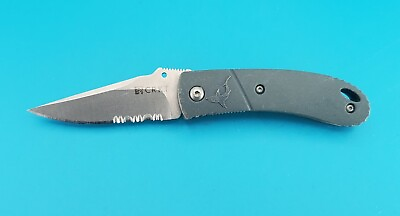#ad CRKT Urban Shark LUS 11 Folding Pocket Knife Combo Edge Liner Zytel Discontinued