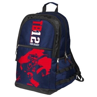 #ad Tom Brady New England Patriots NFL FoCo Elite Full Size Player Backpack