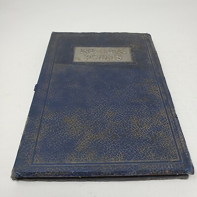 Book of Nevada Poems by The Nevada Federal of Women#x27;s Clubs 1927 Leather HC