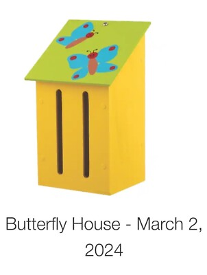 #ad Home Depot Butterfly House Kids Workshop Kit Pin Included March 2024 NEW