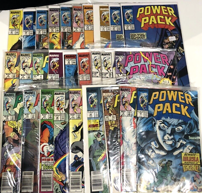 #ad Marvel Comics Lot of 28 Power Pack Series