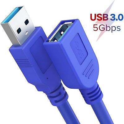 #ad USB 3.0 Extension Cable High Speed Extender Cord Adapter Type A Male to Female