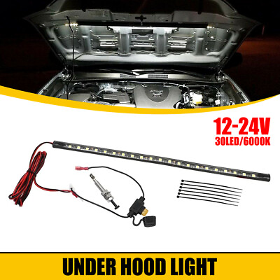 #ad Universal LED Car Repair Truck Under Hood Engine Bay Light Strip Switch Control
