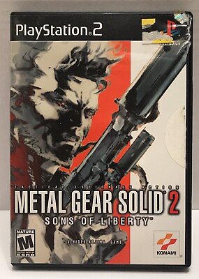 #ad PS2 Sony PlayStation 2 Metal Gear Solid 2: Sons of Liberty Complete