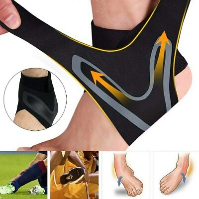 #ad Ankle Brace Support Compression Sleeve Plantar Fasciitis Pain Relief Foot Wrap