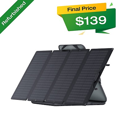 #ad EcoFlow 160W Portable Solar Panel for Power Station IP68 Certified Refurbished