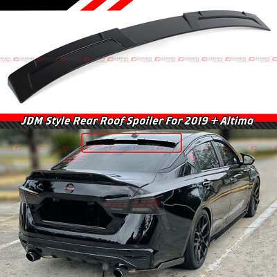 #ad FOR 19 24 NISSAN ALTIMA JDM STYLE PAINTED GLOSSY BLACK REAR WINDOW ROOF SPOILER