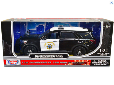 #ad Ford Police Interceptor Utility 2022 Motormax 1 24 California Highway Patrol Car