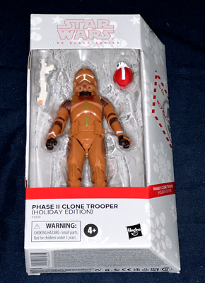 #ad STAR WARS BLACK SERIES PHASE 2 CLONE TROOPER HOLIDAY HASBRO 6 INCH ACTION FIGURE