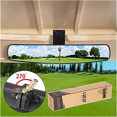 #ad Golf Cart MirrorExtra Wide Panoramic Rear View Mirrors For Ezgo Club Car Yamaha