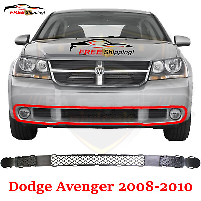 #ad New Bumper Grille For 2008 2010 Dodge Avenger With Fog Light Cover Primed