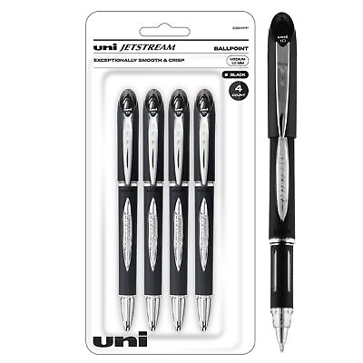 #ad Uniball Jetstream Stick Pen 4 Pack 1.0mm Medium Black Pens Wirecutter Best ...